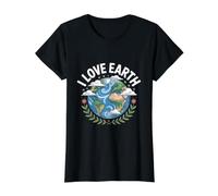 Motif « I Love Earth Beautiful Planet » T-Shirt Graphique avec Valeur