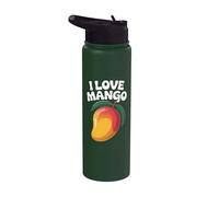 Motif I Love Mango Juicy Fruit Passion Stainless Steel Insulated Water Bottle