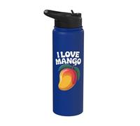 Motif I Love Mango Juicy Fruit Passion Stainless Steel Insulated Water Bottle