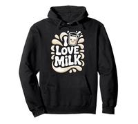 Motif « I Love Milk Happy Drink Splash » Sweat à Capuche