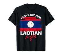 Motif I Love My Hot Laotian Wife T-Shirt