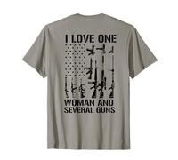 Motif « I Love One Woman and Several Guns » sur Le Dos T-Shirt
