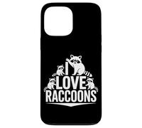 Motif « I Love Raccoons » Coque pour iPhone 13 Pro Max