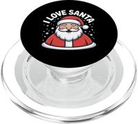 Motif « I Love Santa Christmas Festive Joy » PopSockets PopGrip pour MagSafe