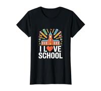 Motif « I Love School Academic Spirit » T-Shirt Graphique avec Valeur