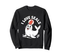 Motif « I Love Seals » pour les amoureux des animaux marins Sweatshirt