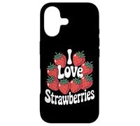 Motif I Love Strawberries Berry Fruit Coque pour iPhone 17