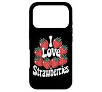 Motif I Love Strawberries Berry Fruit Coque pour iPhone 17 Pro