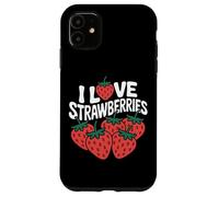Motif I Love Strawberries Juicy Fruit Coque pour iPhone 11