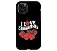 Motif I Love Strawberries Juicy Fruit Coque pour iPhone 11 Pro