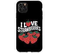 Motif I Love Strawberries Juicy Fruit Coque pour iPhone 11 Pro Max