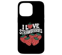 Motif I Love Strawberries Juicy Fruit Coque pour iPhone 14 Pro Max