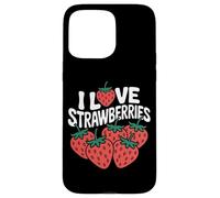 Motif I Love Strawberries Juicy Fruit Coque pour iPhone 15 Pro Max