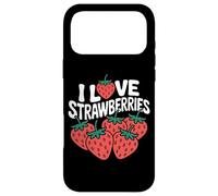 Motif I Love Strawberries Juicy Fruit Coque pour iPhone 17 Pro Max
