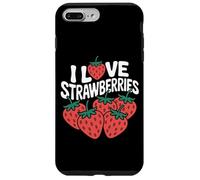 Motif I Love Strawberries Juicy Fruit Coque pour iPhone 7 Plus/8 Plus