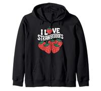 Motif I Love Strawberries Juicy Fruit Sweat à Capuche