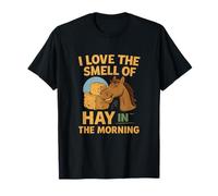 Motif I Love the Smell of Hay in the Morning Horse T-Shirt