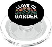 Motif « I Love To Garden Flower Power » PopSockets PopGrip pour MagSafe