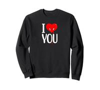 Motif I Love You Bleeding Heart Smiling with Fangs Sweatshirt