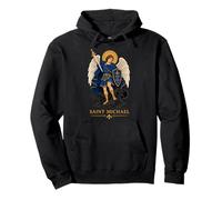 Motif icône Saint Michel Archange et Dragon Sweat à Capuche
