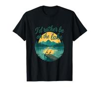 Motif « I'd Rather Be on The Lake Fishing » T-Shirt