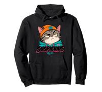 Motif œil de Chat Suspect Amusant Sweat à Capuche