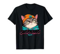 Motif œil de Chat Suspect Amusant T-Shirt