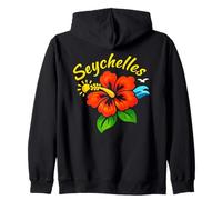 Motif île Tropicale des Seychelles Sweat à Capuche