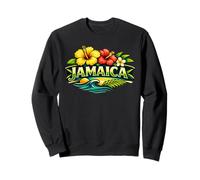 Motif île Tropicale d'hibiscus de la Jamaïque Sweatshirt
