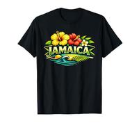 Motif île Tropicale d'hibiscus de la Jamaïque T-Shirt