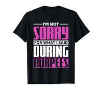 Motif « I'm Not Sorry » Rose Vif T-Shirt