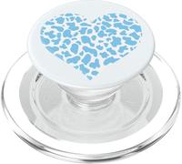 Motif imprimé de Vache Bleu - Coeur de Vache Bleue Homme PopSockets PopGrip pour MagSafe
