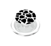 Motif imprimé Vache Peau d'animal Noir et Blanc Mignon PopSockets PopGrip pour MagSafe