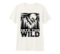 Motif Into The Wild Mountain Wilderness T-Shirt Haut de Gamme