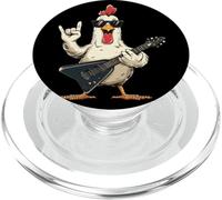 Motif Joueur de Guitare Amusant Rock Chicken PopSockets PopGrip pour MagSafe