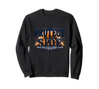 Motif Joueur de Ligne de Football Protect The Blind Side Sweatshirt, Unisexe pour Adultes, Noir, L