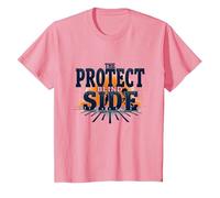 Motif Joueur de Ligne de Football Protect The Blind Side T-Shirt, Enfant, Rose, 6 Ans