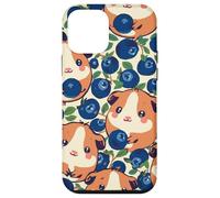 Motif Kawaii Cochon d'Inde Myrtille Mignon sans Couture Coque pour iPhone 12 Mini