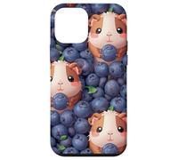 Motif Kawaii Cochon d'Inde Myrtille Mignon sans Couture Coque pour iPhone 12 Mini