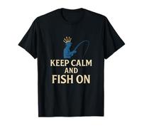 Motif « Keep Calm and Fish on Vintage Fishing » T-Shirt