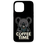 Motif Koala Amusant pour l'heure du café Coque pour iPhone 13 Pro Max