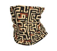 Motif Labyrinthe Camouflage Écharpe Tube Unisexe Headwrap Élastique Bandana pour Cyclisme Femme Étanche À La Poussière Écharpe Demi-Visage