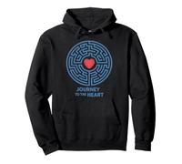 Motif Labyrinthe de cœur Journey to The Heart Labyrinthe Sweat à Capuche