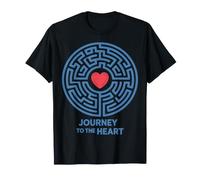 Motif Labyrinthe de cœur Journey to The Heart Labyrinthe T-Shirt