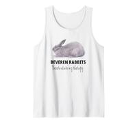 Motif Lapin Amusant Beveren Rabbits are My Therapy Débardeur