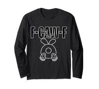 Motif Lapin F-CAW-F pour Une Attitude Sarcastique Amusante Manche Longue