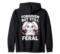 Motif Lapin Innocent pardonné mais Toujours Sauvage Sweat à Capuche