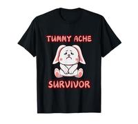 Motif lapin mignon survivant aux douleurs au ventre T-Shirt