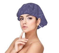Motif lavande,Bonnet de nuit en satin pour adulte - Bonnet de nuit élastique pour femme, couvre-cheveux de nuit