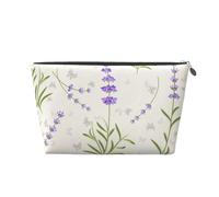 Motif Lavande, Trousse de Toilette Trousse de Maquillage Sac à cosmétiques Trousse de Toilette de Voyage Portable